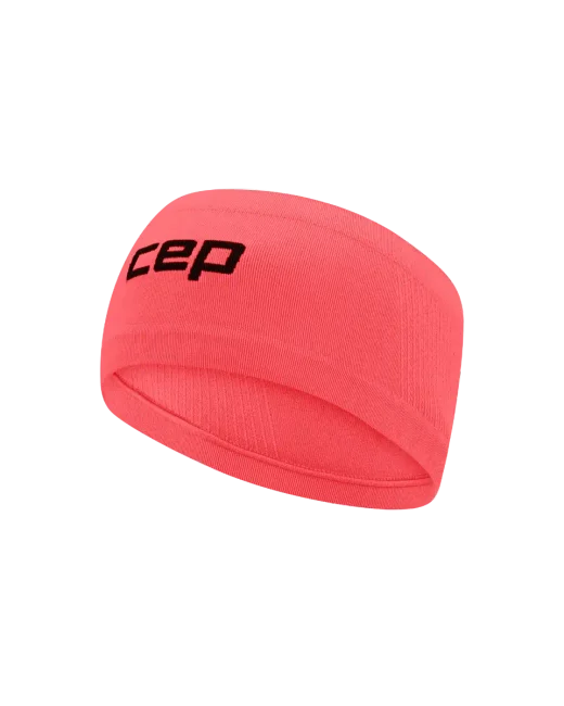 Lekka sportowa opaska na głowę do biegania unisex koralowa Core Run CEP