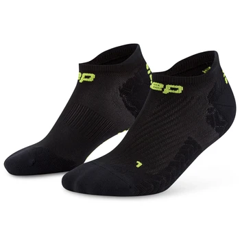 Męskie skarpety kompresyjne sportowe stopki no show CEP Core Run Ultralight czarne