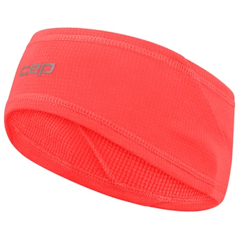 Opaska na głowę do biegania termiczna headband CEP unisex koralowa