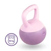 DrFit Kettlebell odważnik kulowy z piaskiem do ćwiczeń siłowych fioletowy 10kg