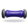 DrFit Roller rehabilitacyjny do stóp z wypustkami sensorycznymi fioletowy 17cm (szare koła)