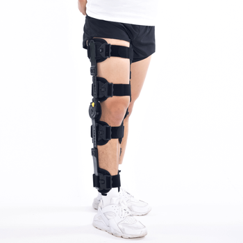 Pooperacyjna orteza kolana z regulacją kąta zgięcia i wyprostu MSupport  Red
