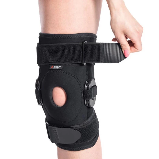 Stabilizator na kolano zegarowy z regulacją kąta zgięcia MSupport