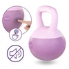 DrFit Kettlebell odważnik kulowy z piaskiem do ćwiczeń siłowych fioletowy 12kg